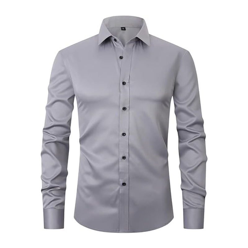 Stretch Long Sleeve Shirt Men's Work - Image 7