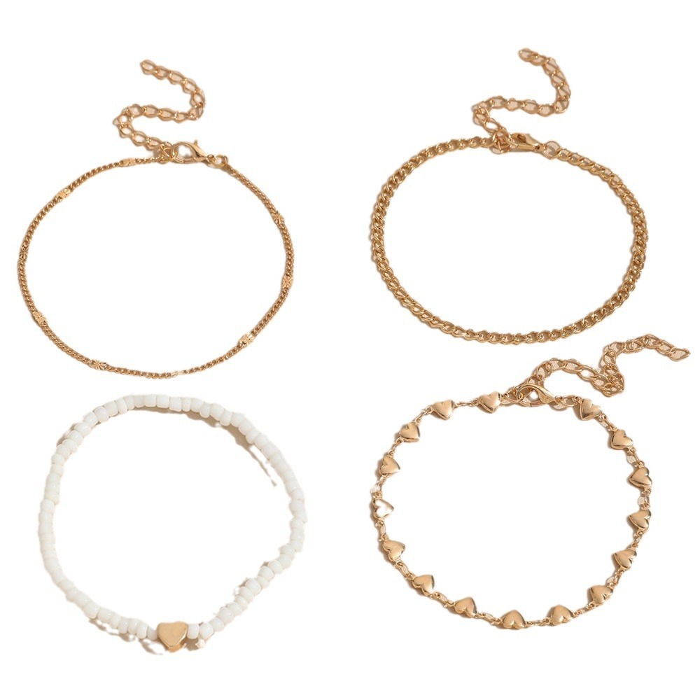 Multi-layer Anklet Retro Beach Metal Chain Anklet Suit - Image 3