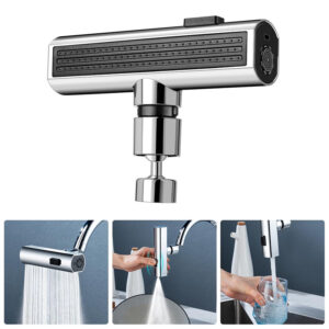 Kitchen Faucet - Waterfall Outlet, Splash Proof, Universal, Rotating, Bubbler, Multifunctional, Water Nozzle, Extension, Kitchen, Gadgets