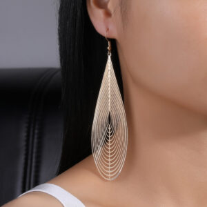 Earring ,Oval Pie Shape