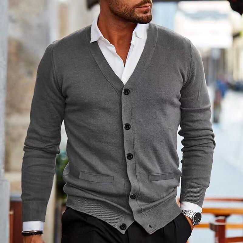Men's Clothing Sweater Coat - Image 8