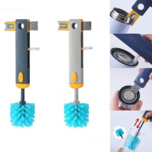 4 In 1 Bottle Gap Cleaner - Brush, Multifunctional, Cup Cleaning Brushes, Water Bottles, Clean Tool, Mini Silicone, U-shaped Brush, Kitchen, Gadgets