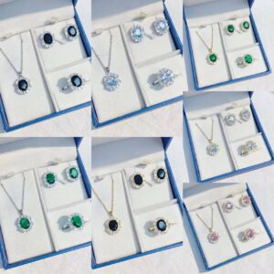 INS Wind Earrings And Necklace Two Piece Set