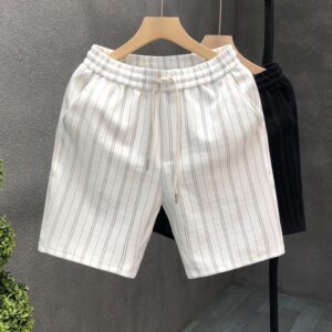 Striped Casual Shorts Men's Lightweight One Hundred Outer Wear Five Points