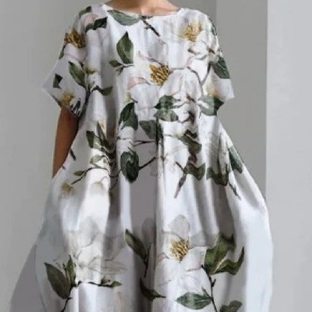 Women's Fashion Personalized Short-sleeved Printed Dress - Image 4