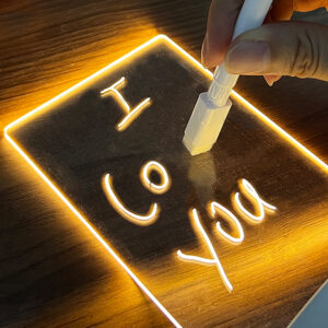 Creative Note Board - Creative, LED, Night Light, USB, Message Board, Holiday, Light, With Pen, Gift For Children, Girlfriend, Decoration, Night Lamp