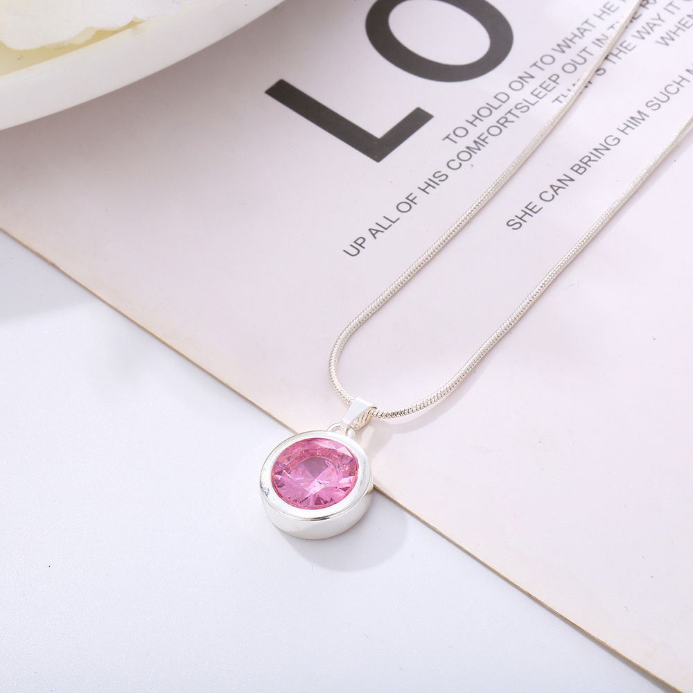Necklace With Found Pink Stone