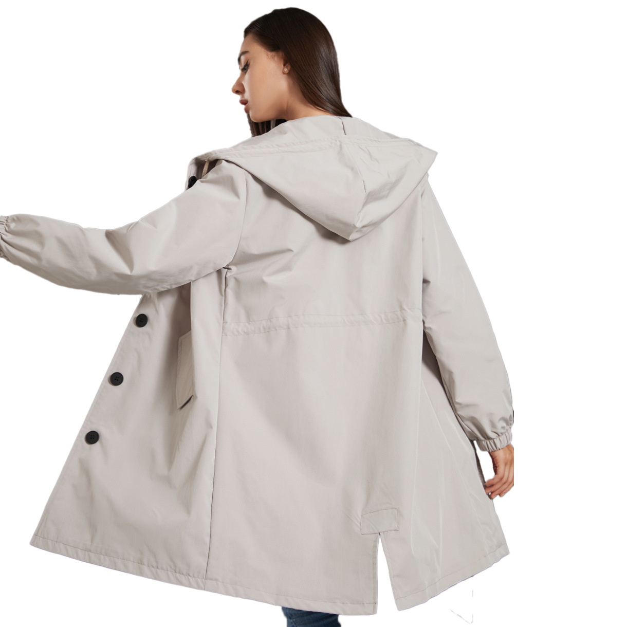 Waterproof Anorak Women's Casual Long Coat - Image 3