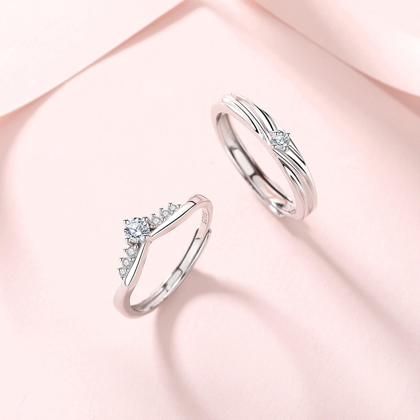 Love Forever Couple Couple Rings Men's And Women's S925 Sterling Silver - Image 4