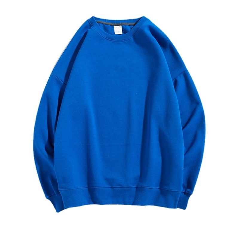 Cotton Solid Color Round Neck Off Shoulder Sweater - Image 7