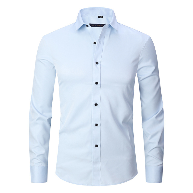 Stretch Long Sleeve Shirt Men's Work - Image 4