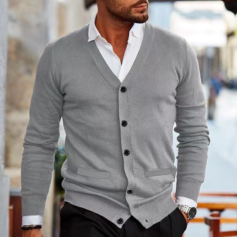Men's Clothing Sweater Coat - Image 7