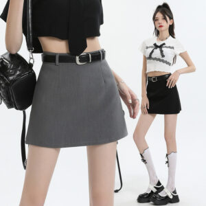 Small High Waist Slimming Sheath A- Line Skirt