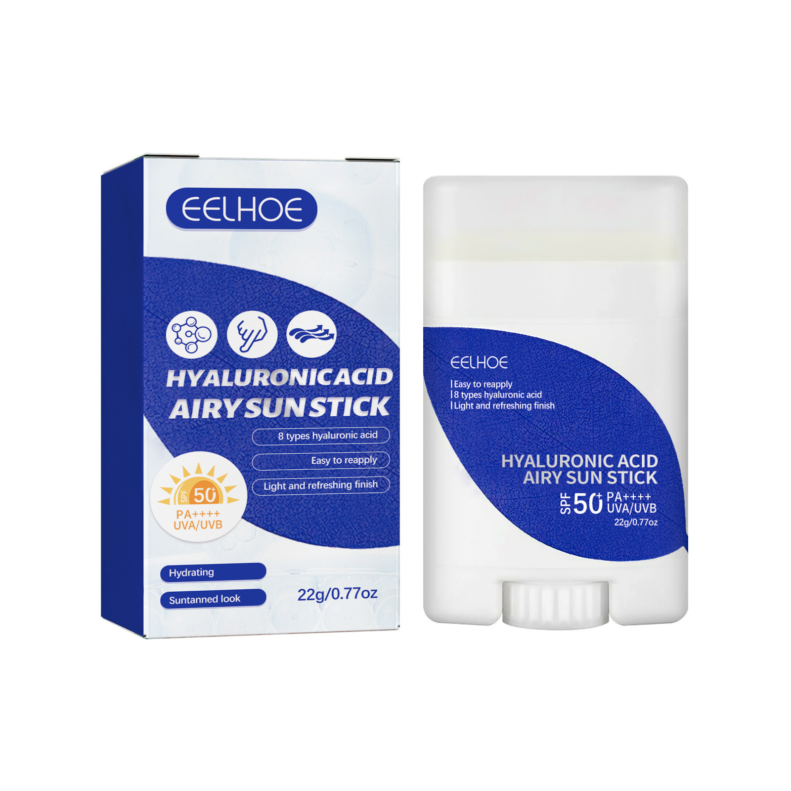 Lightweight Freshing And Moistrurizing Waterproof SPF50 Hyaluronic Acid Sun Block Stick - Image 8