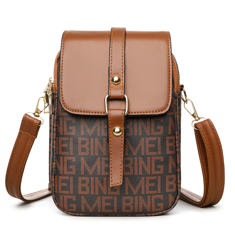 Soft Leather Retro Printed Mini Crossbody Bag - Image 7