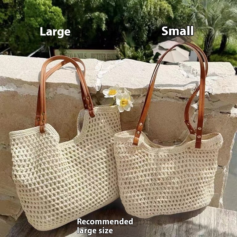 Woven Seaside Holiday Large Capacity Shoulder Bag - Image 4