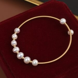 Natural Freshwater Pearl Opening Adjustable Delicate Bracelet