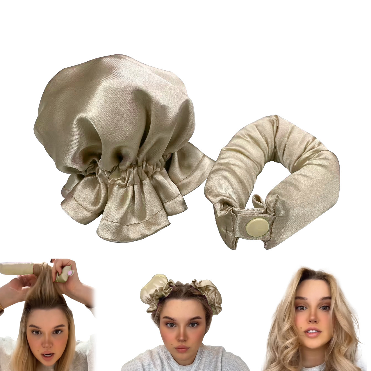 New Heatless Curl Stick With Cloth Cover Cute Ball Head Hair Curler Headband Hair Rollers Wave Form Curling Rod Hair Style Tools Gadgets - Image 10