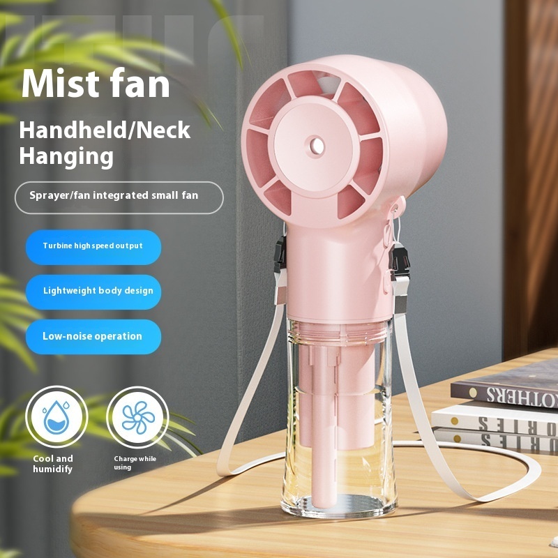 Mini Fan Multifunctional Halter Usb Hand-held Spray Fan - Image 9