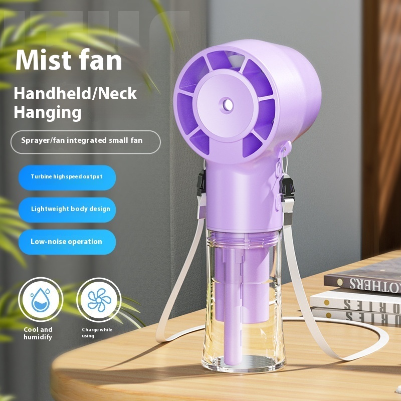 Mini Fan Multifunctional Halter Usb Hand-held Spray Fan - Image 6