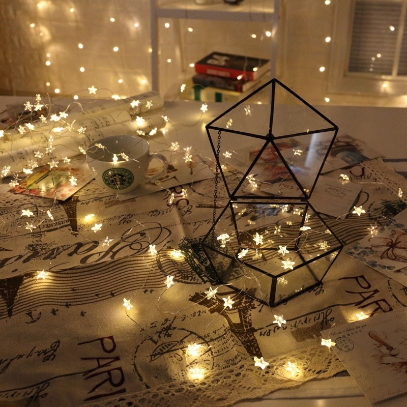 Newsoo copper line star lights LED lights flashing lights string lights star girl heart room dormitory layout decoration - Image 2