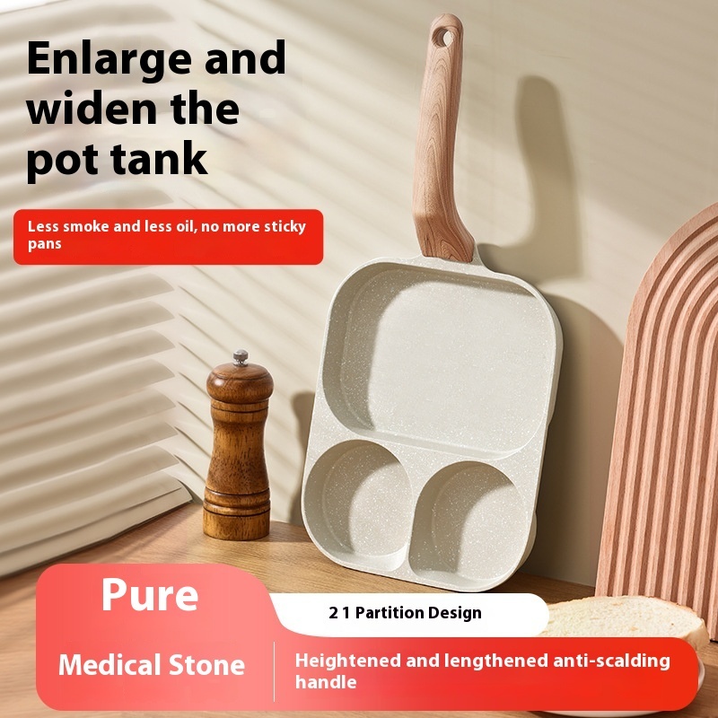 Non-stick Pan Medical Stone Plus-sized Egg Frying Pan - Image 3