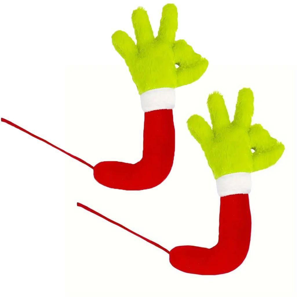 Doll Green Monster Arm Doll Elf Ornaments Christmas Tree Decorations - Image 2