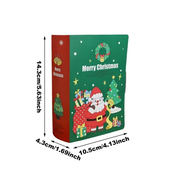 10 Pcs Christmas Candy Boxes Merry Christmas Santa Claus Xmas Tree Storybook Box Cookie Goodie Paper Treat Box For Christmas Gift Wrapping Holiday Party Supplies - Image 3