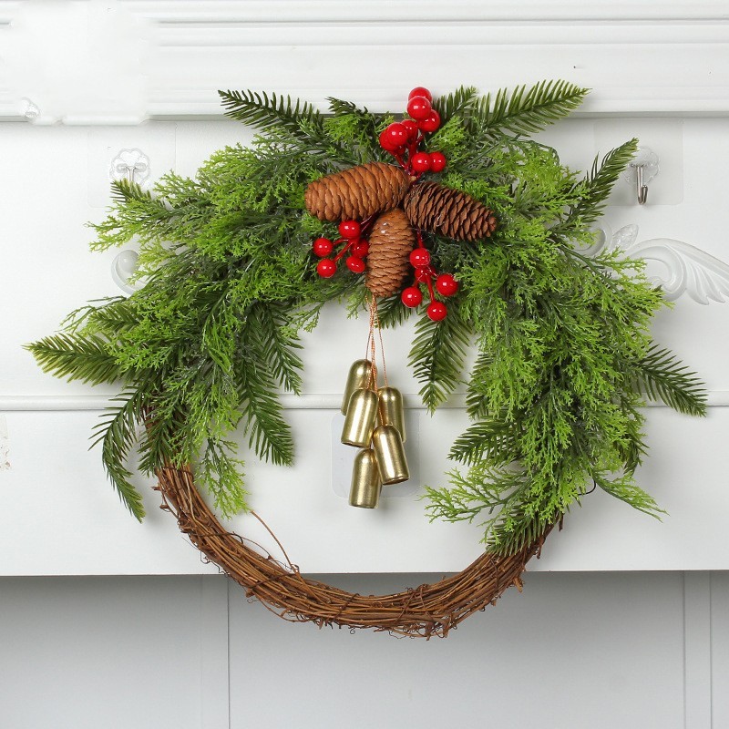 Christmas Wreath Bell Door Hanging - Image 6