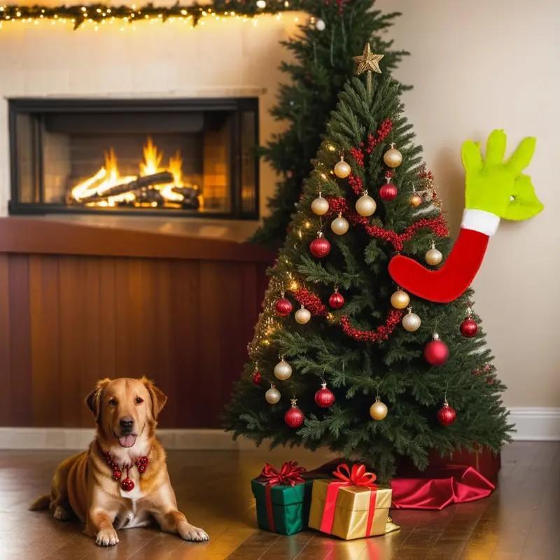 Doll Green Monster Arm Doll Elf Ornaments Christmas Tree Decorations - Image 5