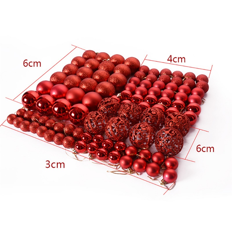 Christmas Matte Decorative Ball Ornaments - Image 4