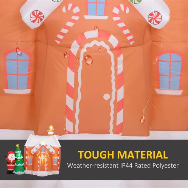 Inflatable Christmas Gingerbread House and Snowman - Image 7