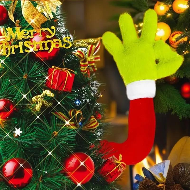 Doll Green Monster Arm Doll Elf Ornaments Christmas Tree Decorations - Image 9