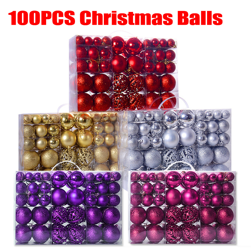 Christmas Matte Decorative Ball Ornaments