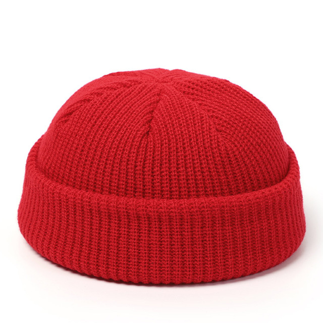 Knitted Hats Skullcap Beanie Hat Winter Retro - Image 4