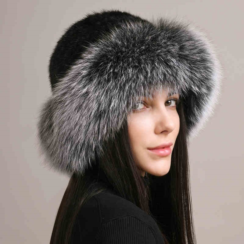 Mink Hair Hat Lady Braided Fur Winter Winter - Image 4