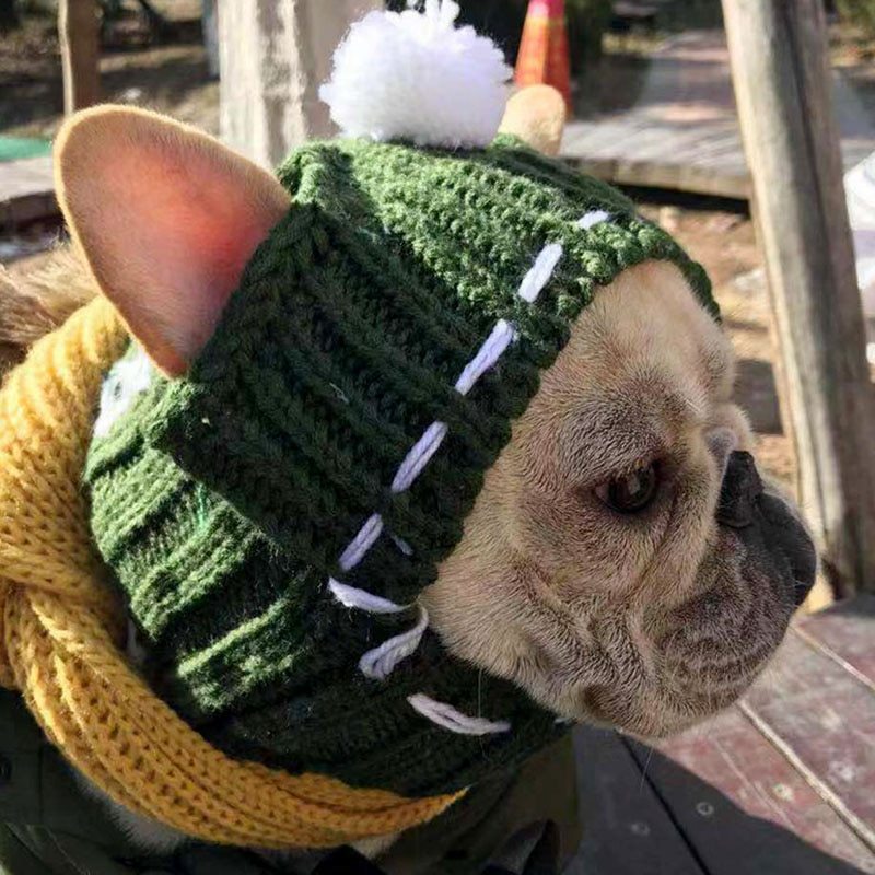 Woolen hat for pets to keep warm in winter
