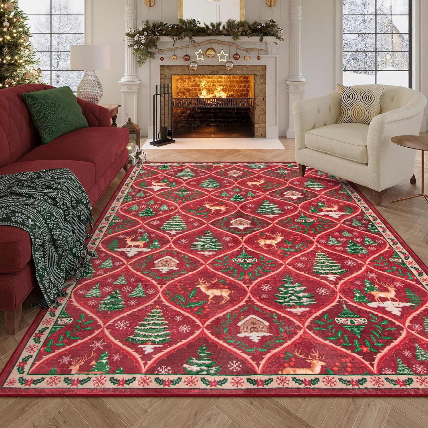 Fashion Personalized Christmas Home Rug