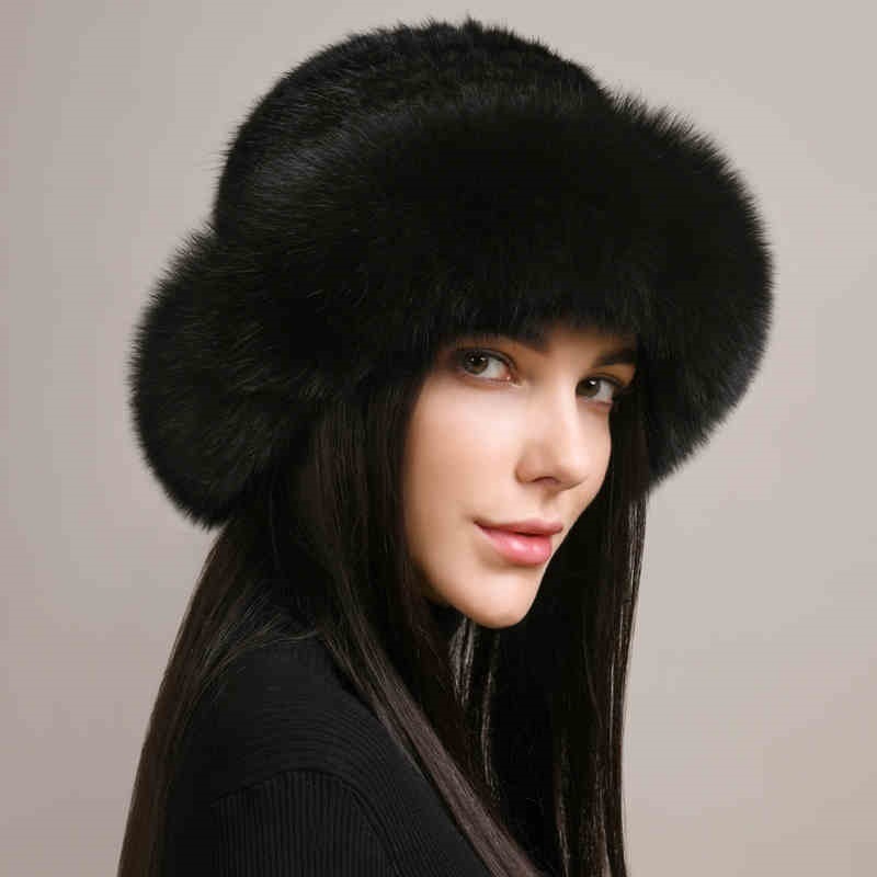 Mink Hair Hat Lady Braided Fur Winter Winter - Image 9
